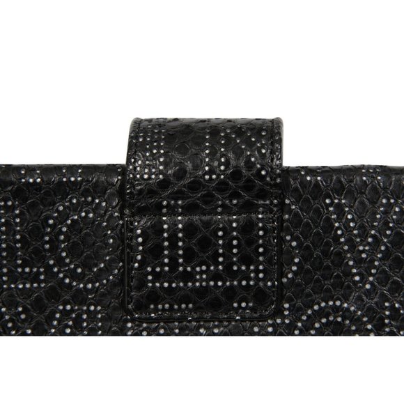 Louis Vuitton Python Perfore Lutece Shoulder Bag Black Silver Logo AW 2008 Y2k - Picture 9 of 16